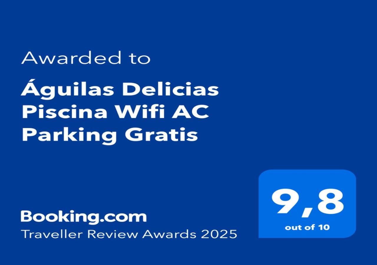 Aguilas Delicias Piscina Wifi Ac Parking Gratis Bagian luar foto
